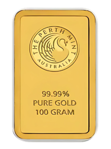 100 gram PERTH MINT BAR