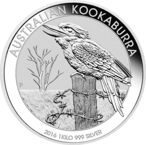 1 Kilo Silver Kookaburra