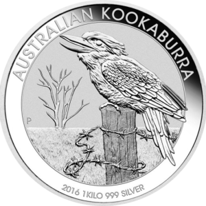 1 Kilo Silver Kookaburra